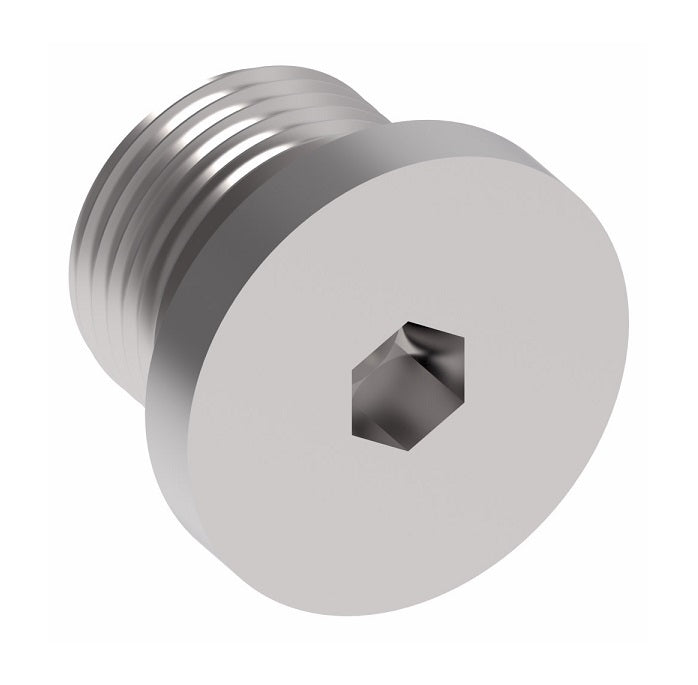 FF2137-20S Aeroquip by Danfoss | SAE Male O-Ring Boss (ORB) Plug Adapter (Hex Socket) (without O-Ring) | -20 Male SAE O-Ring Boss | Steel