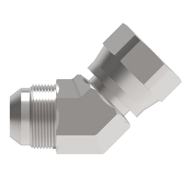 FF4174-0808S Aeroquip by Danfoss | SAE 45°/SAE 45° Swivel Adapter | 45° Elbow | -08 Male SAE 45° x -08 Female SAE 45° Swivel | Carbon Steel