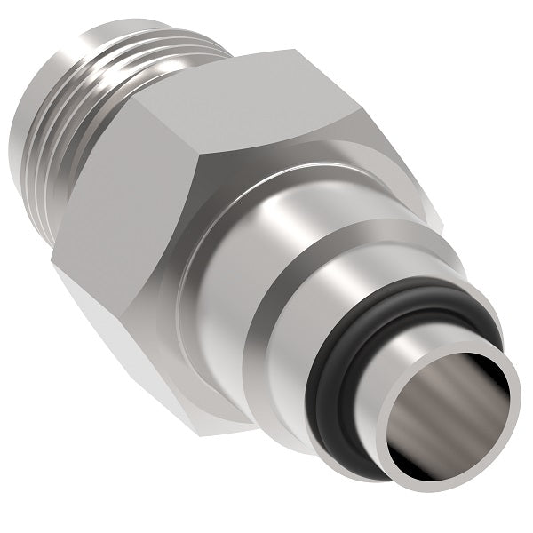 FF4215-0616S Aeroquip by Danfoss | 37° JIC Flare/Metric O-Ring Port Adapter | -06 Male 37° JIC Flare x M16 Male Metric | Carbon Steel