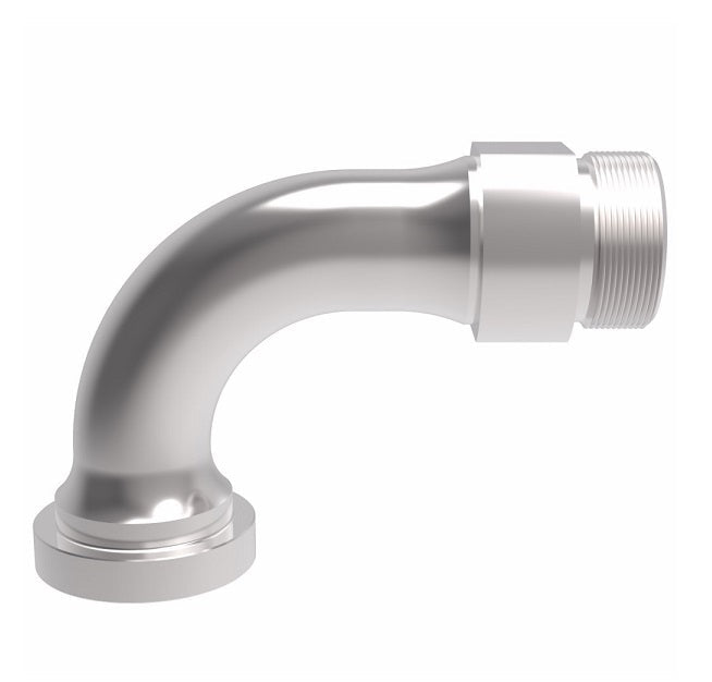 FF5945T1612S Aeroquip by Danfoss | ORS/Code 62 Split Flange 90° Elbow Adapter | -16 Male SAE O-Ring Face Seal x -12 Code 62 Split Flange | Steel
