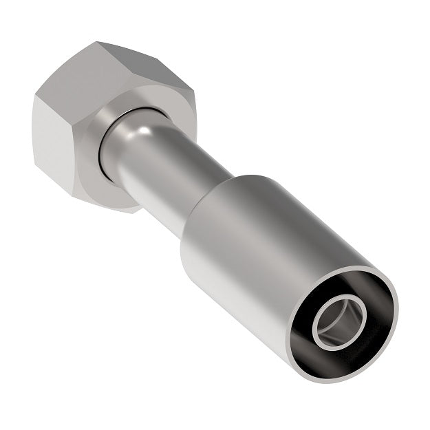 FJ5189-06-1012S Aeroquip by Danfoss | Crimp Hose Fitting | -10 Female SAE 45° x -12 Hose Barb | Carbon Steel