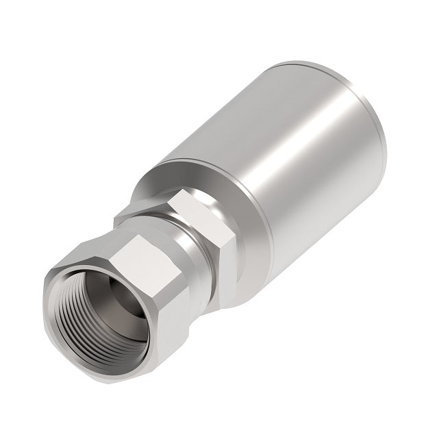 FJ9122-1212S Aeroquip by Danfoss | Field Crimp Hose Fitting | -12 Female 37° JIC Swivel x -12 Hose Barb | Carbon Steel