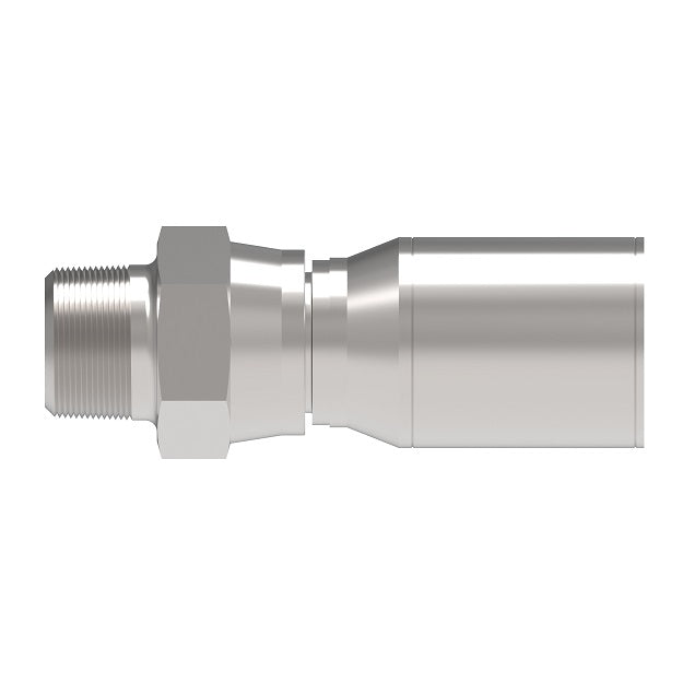 FJ9126-0808S Aeroquip by Danfoss | Field Crimp Hose Fitting | -08 Male NPTF Swivel x -08 Hose Barb | Carbon Steel