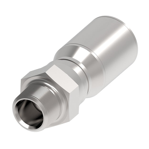 FJ9126-0808S Aeroquip by Danfoss | Field Crimp Hose Fitting | -08 Male NPTF Swivel x -08 Hose Barb | Carbon Steel