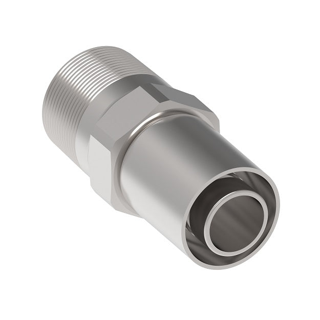 FJ9588-1616-341 Aeroquip by Danfoss | PTFE Hose Crimp Fitting | Complete Fitting | -16 Male Pipe x -16 Hose Barb | Stainless Steel