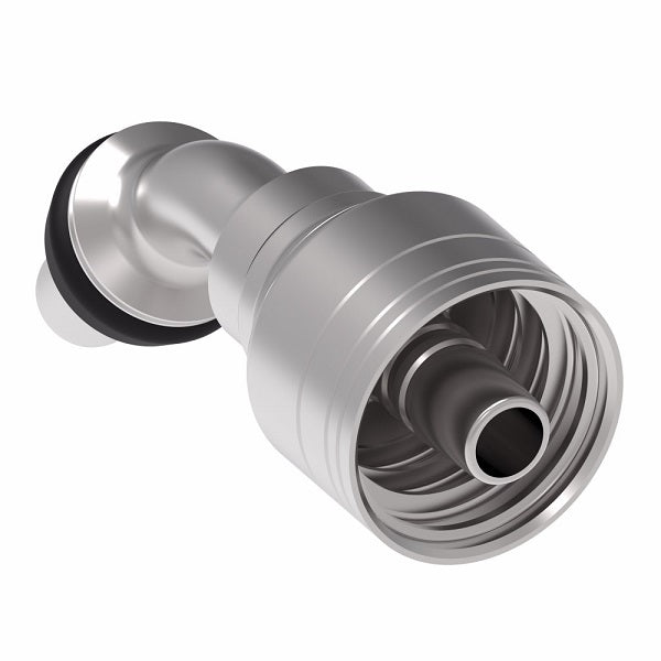1A16MCA16 Aeroquip by Danfoss | Male STC (Snap to Connect) Hose End (MCA) 45° Elbow | TTC Crimp Fitting | -16 Male STC x -16 Hose Barb | Steel