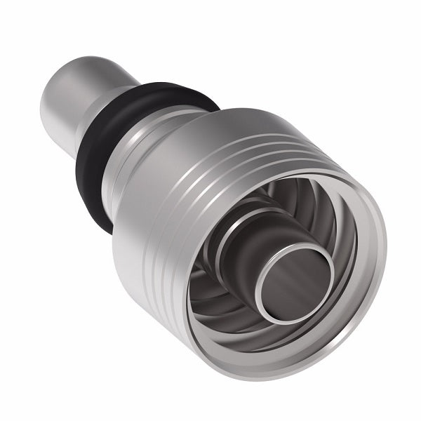 4S10MC10 Aeroquip by Danfoss | Male STC (Snap to Connect) Hose End (MC) | TCC12 Crimp Fitting | -10 Male STC x -10 Hose Barb | Steel