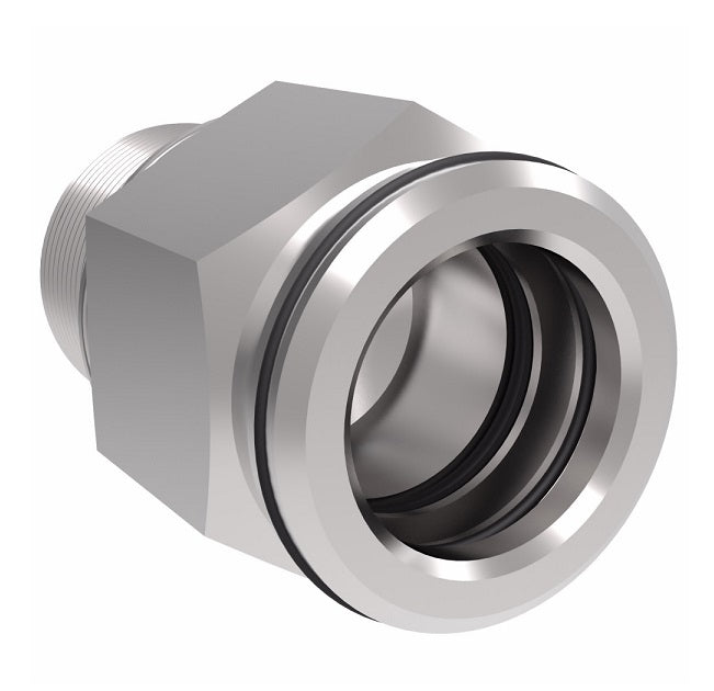 FF3061-1406S Aeroquip by Danfoss | Male ISO 6149 ORB (S-Series) to Female STC (Snap to Connect) Adapter (FF) | M14 Male Metric O-Ring Boss x -06 Female STC | Steel