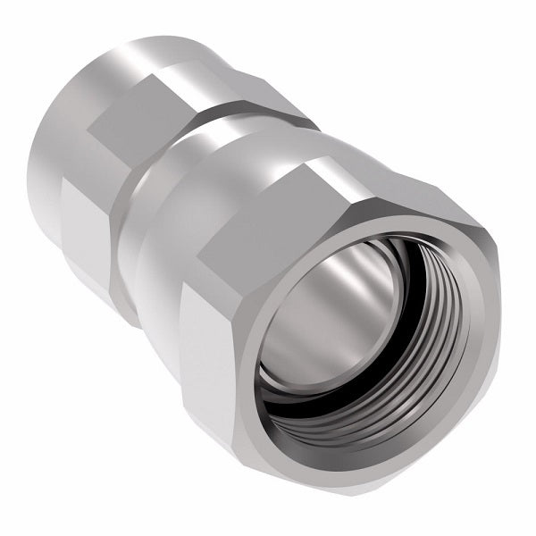 FF3236-0808S Aeroquip by Danfoss | Female ORS to Female STC (Snap to Connect) Adapter (FF) | -08 Female O-Ring Face Seal x -08 Female STC | Steel