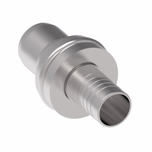 FJ4828-1212S Aeroquip by Danfoss | Nipple Assembly Male STC (Snap to Connect) Hose End (FJ) | For PTFE Hose | -12 Male STC x -12 Hose Barb | Steel