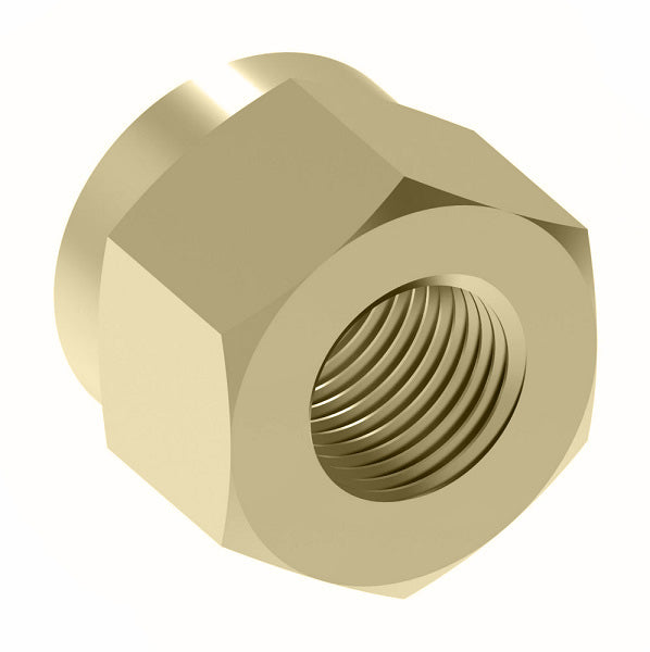 100X4 by Danfoss | Inverted Flare Tube Nut | 1/4" Tube OD | Brass