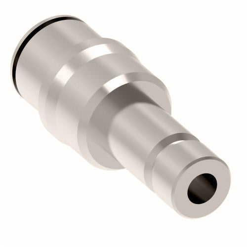 1109X8MX12M by Danfoss | Metric Push to Connect Adapter | Reducer | 8mm Tube OD x 12mm Tube OD | Nickel Plated Brass