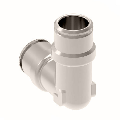 1165X5M by Danfoss | Metric Push to Connect Adapter | Union 90° Elbow | 5mm Tube OD x 5mm Tube OD | Nickel Plated Brass
