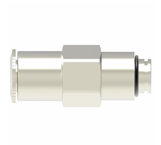 1168X5MX5MM by Danfoss | Metric Push to Connect Adapter | Male Connector | 5mm Tube OD x M5 Male Metric | Nickel Plated Brass