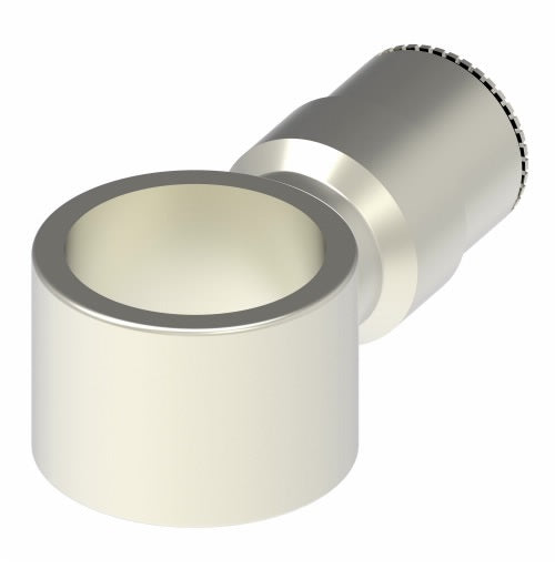 1181X4X4 by Danfoss | Push to Connect Adapter | Banjo | 1/4" Tube OD | Nickel Plated Brass