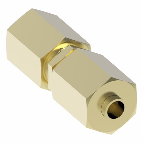 1262X6 by Danfoss | Polyline Flareless Adapter | Union | 3/8" Tube OD x 3/8" Tube OD | Brass