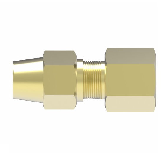 1366X6X6 by Danfoss | Air Brake Adapter for Copper Tubing | Female Connector | 3/8" Tube OD x 3/8" Female Pipe | Brass