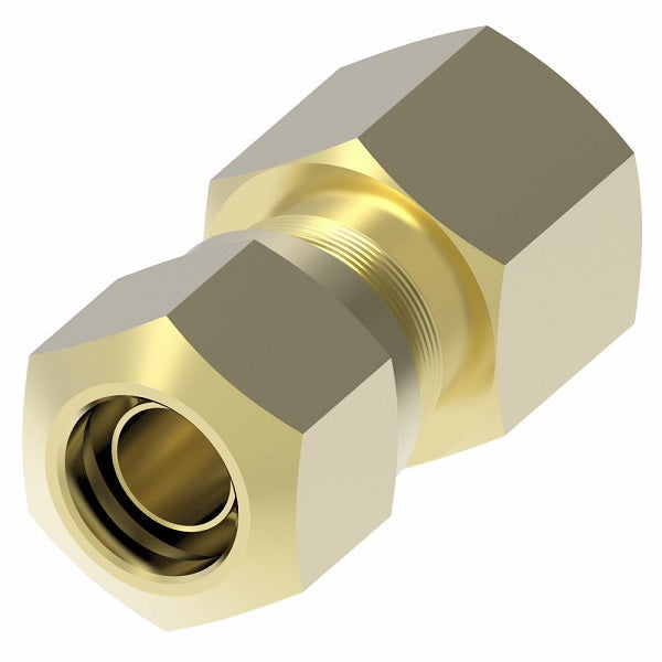 1466X6X6 by Danfoss | Air Brake Adapter for Nylon Tubing | Female Connector | 3/8" Tube OD x 3/8" Female Pipe | Brass
