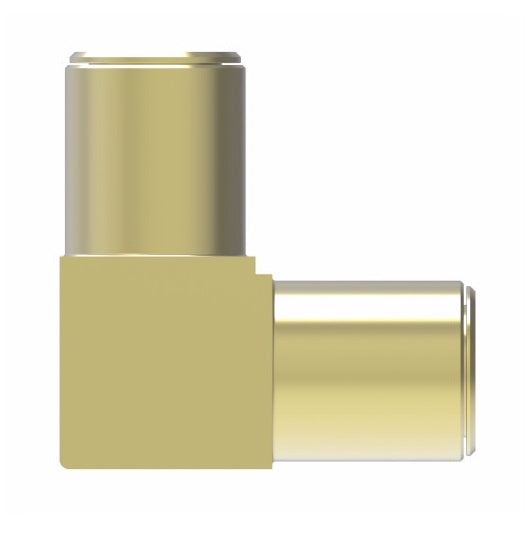 1865X4 by Danfoss | Quick Connect Air Brake Adapter | Union 90° Elbow | 1/4" Tube OD x 1/4" Tube OD | Brass