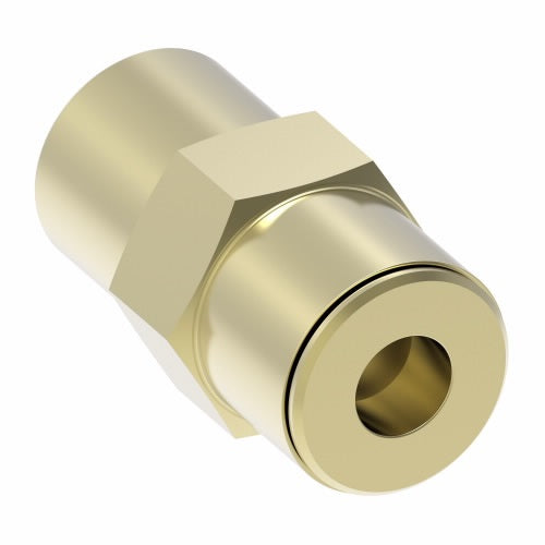 1866X6X2 by Danfoss | Quick Connect Air Brake Adapter | Female Connector | 3/8" Tube OD x 1/8" Female NPTF | Brass