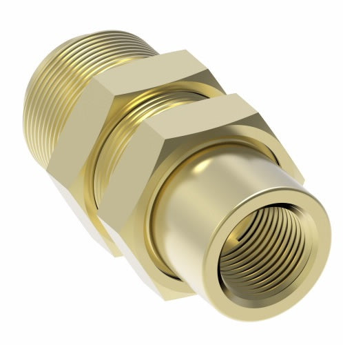 1873X4X4 by Danfoss | Quick Connect Air Brake Adapter | Female Bulkhead Union | 1/4" Tube OD x 1/4" Female Pipe | Brass