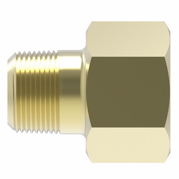 202X3Z by Danfoss | Inverted Flare Male Connector (with Sealant) | 1/8" Male NPTF x 3/16" Female SAE Inverted Flare | Brass