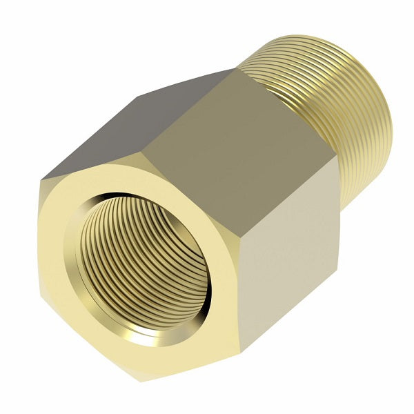 3200X4X2 by Danfoss | Pipe Adapter | 1/4" Female Pipe x 1/8" Male Pipe | Brass