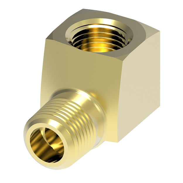 3400X6 by Danfoss | Pipe Adapter | 90° Street Elbow | 3/8" Female NPTF x 3/8" Male NPTF | Brass Pack of 10