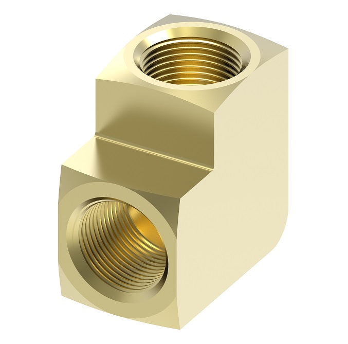 3500X8 by Danfoss | Pipe Adapter | 90° Elbow | 1/2" Female NPTF x 1/2" Female NPTF | Brass