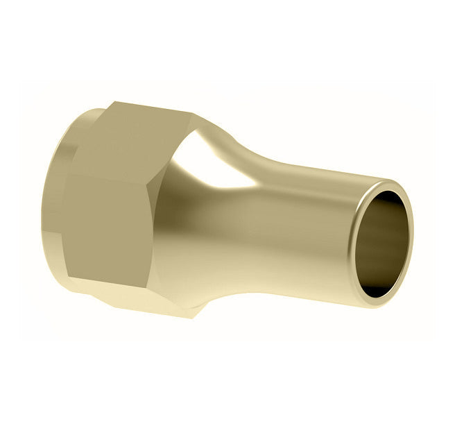 41X6 by Danfoss | SAE 45° Flare Long Nut | 3/8" Tube OD | Brass