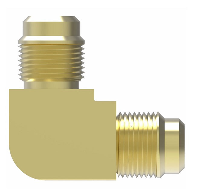 55X8 by Danfoss | SAE 45° Flare Union 90° Elbow Adapter | 1/2" Male SAE 45° Flare x 1/2" Male SAE 45° Flare | Brass