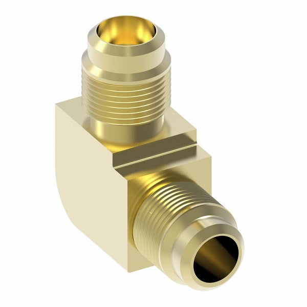 55X8 by Danfoss | SAE 45° Flare Union 90° Elbow Adapter | 1/2" Male SAE 45° Flare x 1/2" Male SAE 45° Flare | Brass