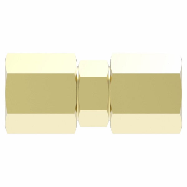621X6 by Danfoss | SelfAlign Adapter | Union | 3/8" Tube OD x 3/8" Tube OD | Brass