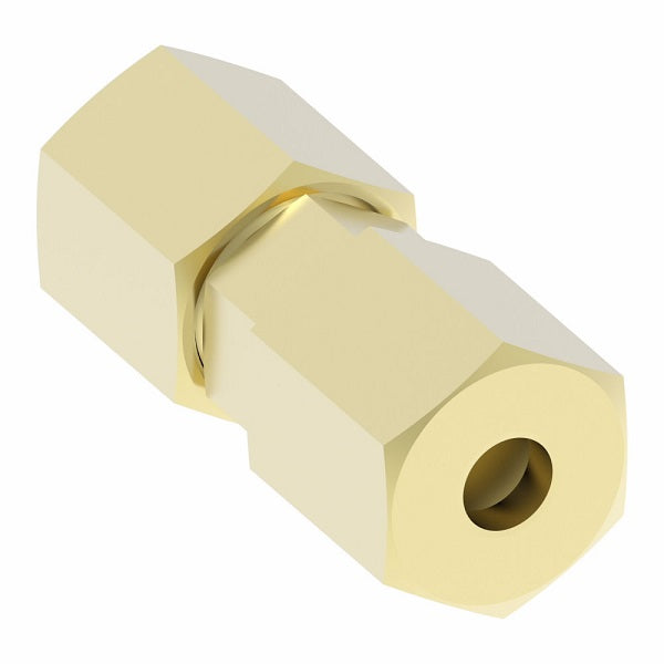 62X3 by Danfoss | Compression Fitting | Union | 3/16" Tube OD | Brass