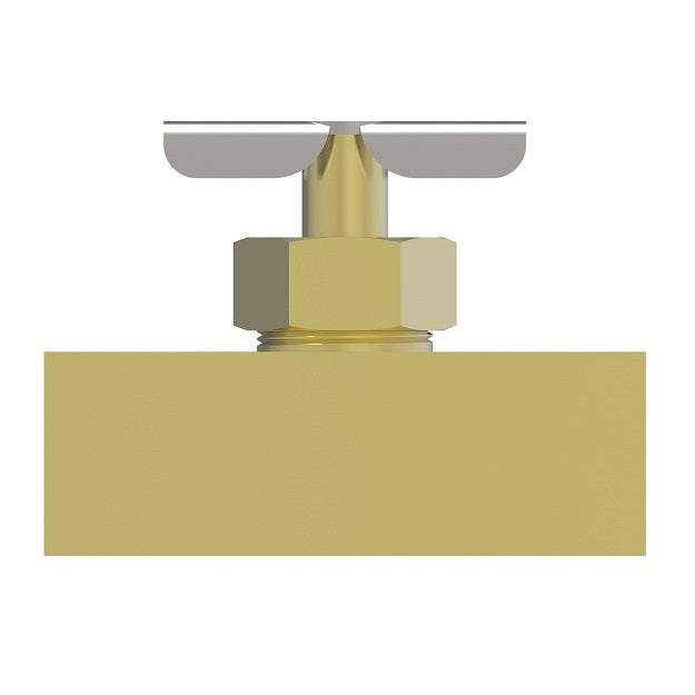 6800 by Danfoss | Needle Valve | Double Female Pipe | 1/8" Female NPTF x 1/8" Female NPTF | Brass