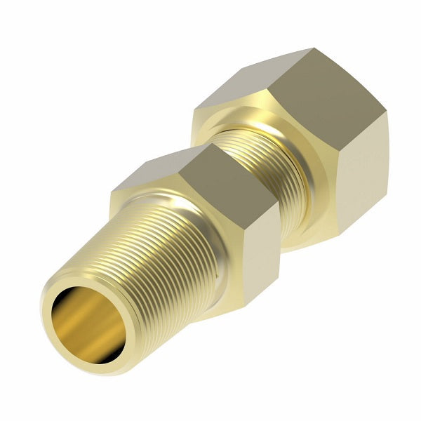 681X2X1 by Danfoss | SelfAlign Adapter | Male Connector | 1/8" Tube OD x 1/16" Male NPTF | Brass