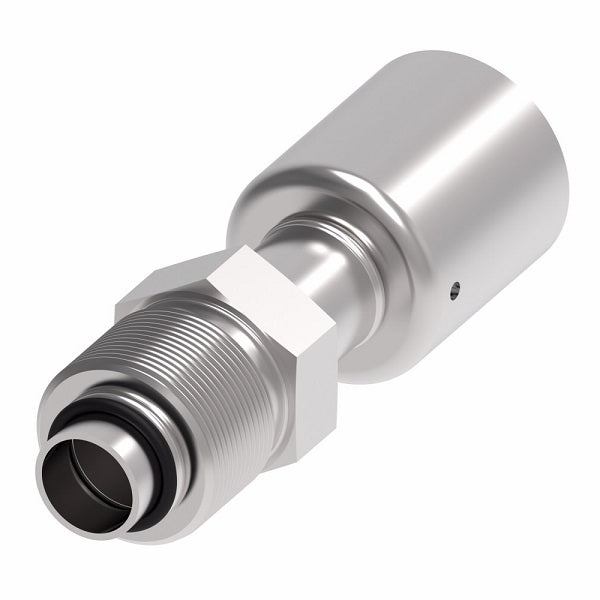 75710E-Z10 Weatherhead by Danfoss | 757 'E' Series | Male Bumped Tube O-Ring Swivel Crimp Fitting | -12 Male Bumped Tube O-Ring -10 Hose Barb | Steel