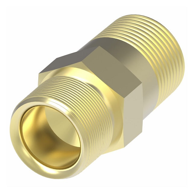 B68X3 by Danfoss | Compression Fitting | Male Connector (Body Only) | 3/16" Tube OD x 1/8" Male NPTF | Brass