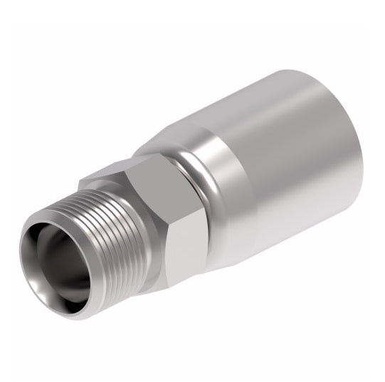 08E-Y60 Weatherhead by Danfoss | Everflex E Series | Air Brake Connection (Tube) Crimp Fitting | -10 Male NPTF x -08 Hose Barb | Steel