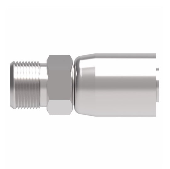 08E-Y60 Weatherhead by Danfoss | Everflex E Series | Air Brake Connection (Tube) Crimp Fitting | -10 Male NPTF x -08 Hose Barb | Steel