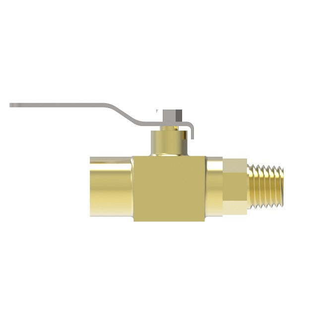 FF90588-04 by Danfoss | Ball Valve | Forged Body | 1/4" Male NPTF x 1/4" Female NPTF | Brass
