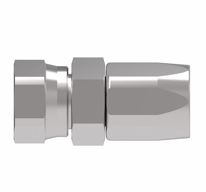 EJ5306-2020S by Danfoss | Female 37° JIC Swivel Field Attachable Fitting | FC800 EverCool | -20 Female 37° JIC Swivel x -20 Reusable Hose End | Steel