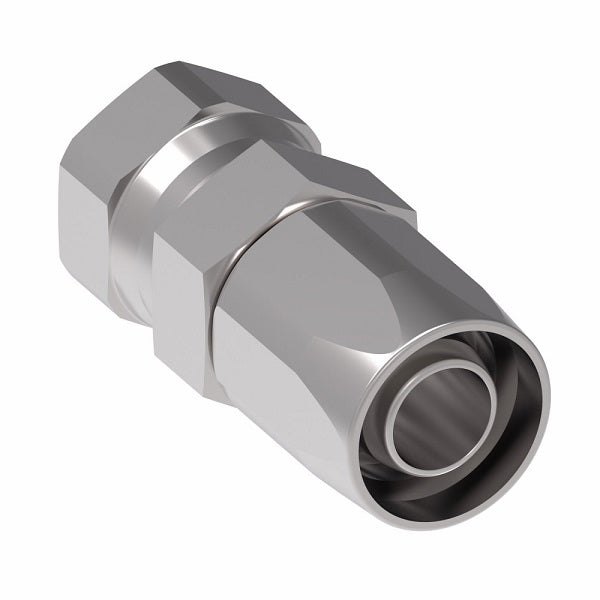 EJ5306-2020S by Danfoss | Female 37° JIC Swivel Field Attachable Fitting | FC800 EverCool | -20 Female 37° JIC Swivel x -20 Reusable Hose End | Steel