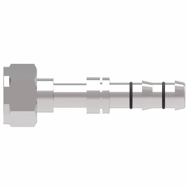 FJ3274-1010S E-Z Clip System by Danfoss | Female Rotalok | A/C Refrigeration Fitting | -10 Female Rotalok x -10 Hose Barb | Steel