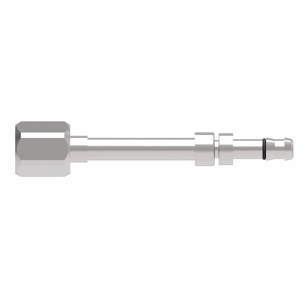 FJ3731-1616S E-Z Clip System by Danfoss | Female JIC 37° Flare | A/C Refrigeration Fitting | -16 Female JIC 37° Flare x -16 Hose Barb | Steel
