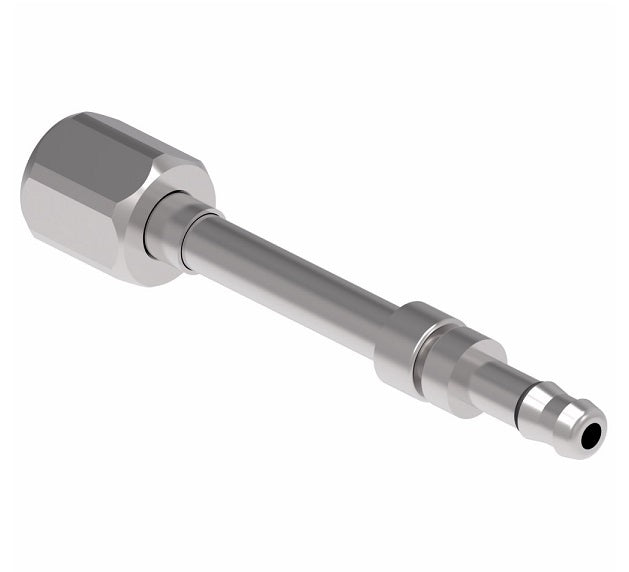 FJ3731-1616S E-Z Clip System by Danfoss | Female JIC 37° Flare | A/C Refrigeration Fitting | -16 Female JIC 37° Flare x -16 Hose Barb | Steel