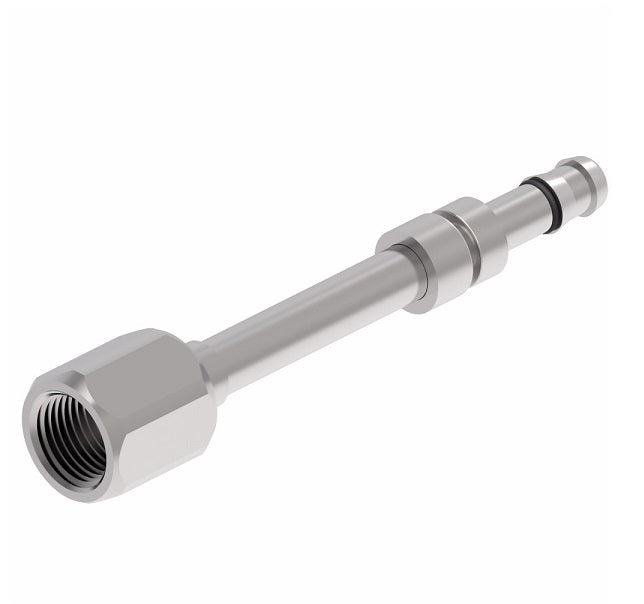 FJ3731-1616S E-Z Clip System by Danfoss | Female JIC 37° Flare | A/C Refrigeration Fitting | -16 Female JIC 37° Flare x -16 Hose Barb | Steel