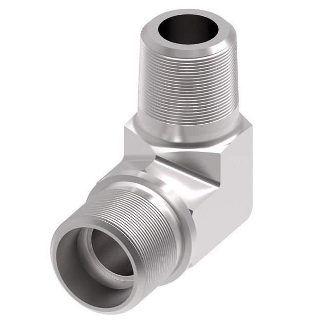 B7405X12X8 Ermeto by Danfoss | 7000 Series | Male Pipe/Tube 90° Elbow Connector (Body Only) | 1/2" Male NPTF x 3/4" Tube OD | Steel