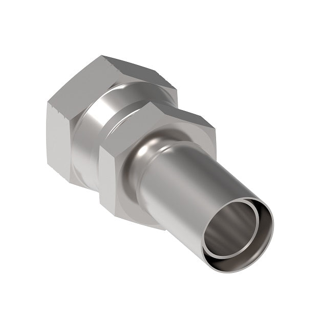 16-616-C by Danfoss | Conv-O-Crimp | Female 37° JIC Swivel Convoluted Hose Fitting | -16 Female 37° JIC Swivel x -16 Hose Barb | Carbon Steel