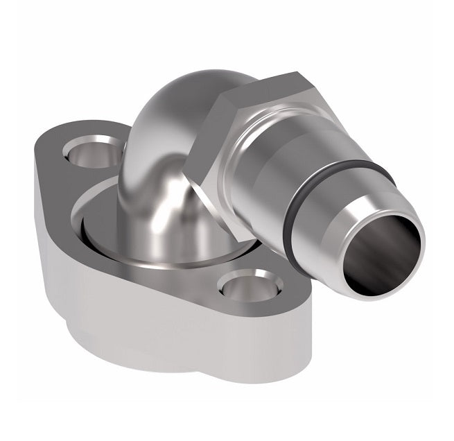 GA25128-20 by Danfoss | BOCK 90° Tube Elbow Field Attachable Fitting | FC800 EverCool | -20 Hose Size x -20 Tube Size | Steel